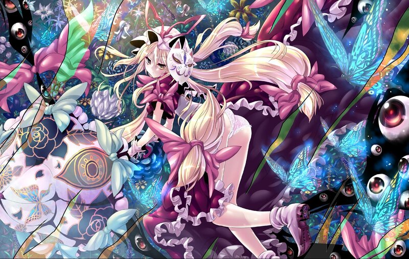 anime girl with butterfly wings