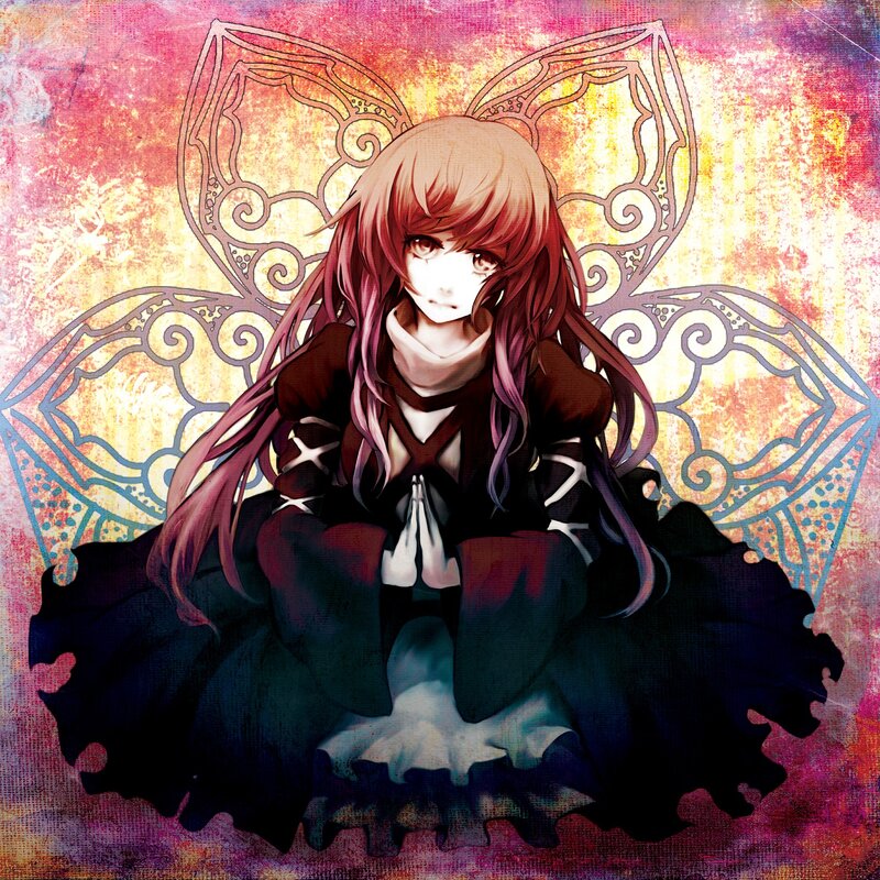 anime girl with butterfly wings