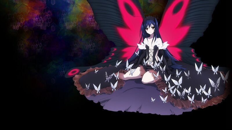anime girl with butterfly wings
