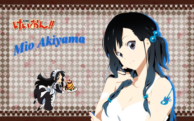 Anime Girl with Cake — White