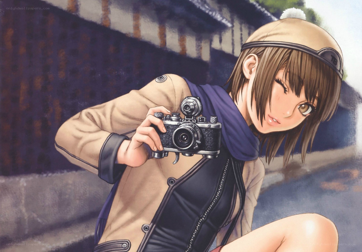 Anime girl with camera