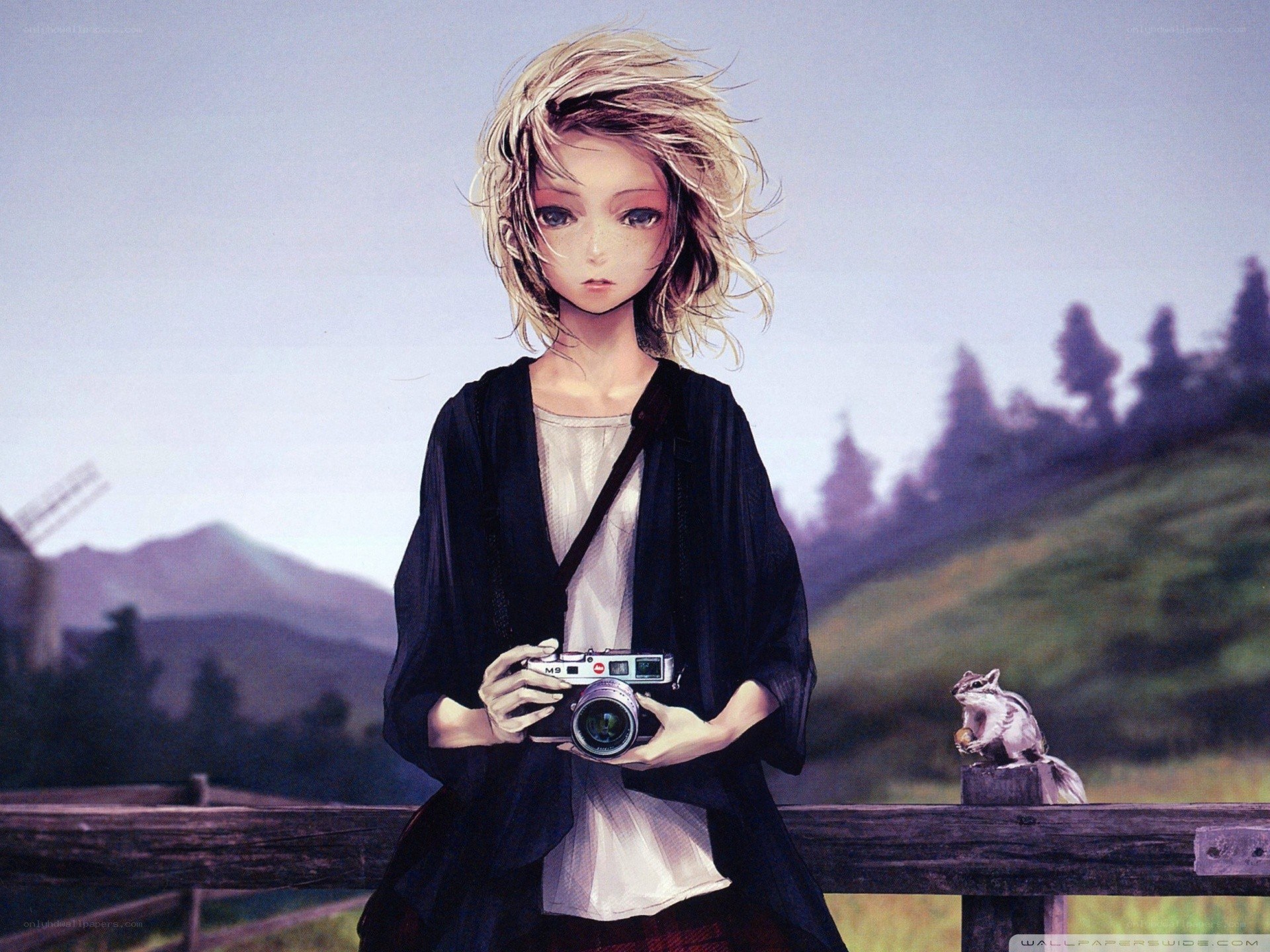 Anime girl with camera