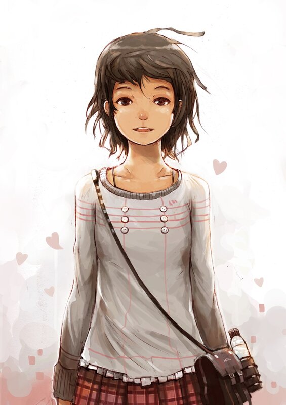 anime girl with camera