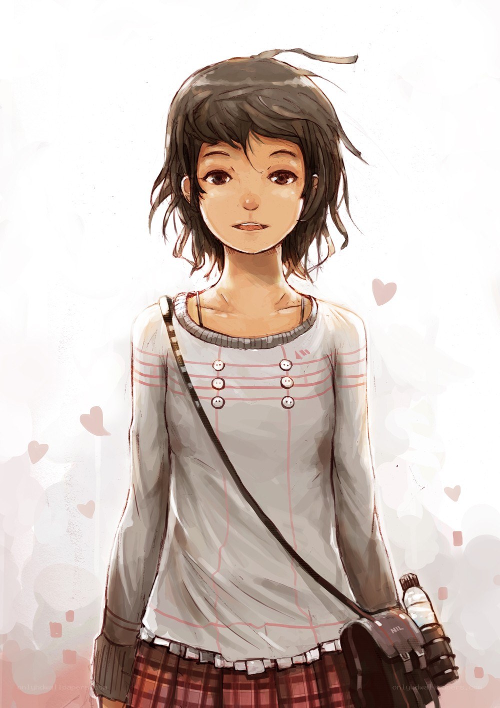 anime girl with camera