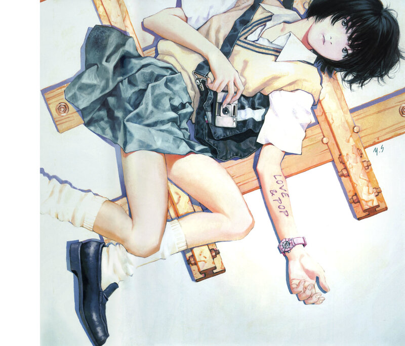 Anime girl with camera