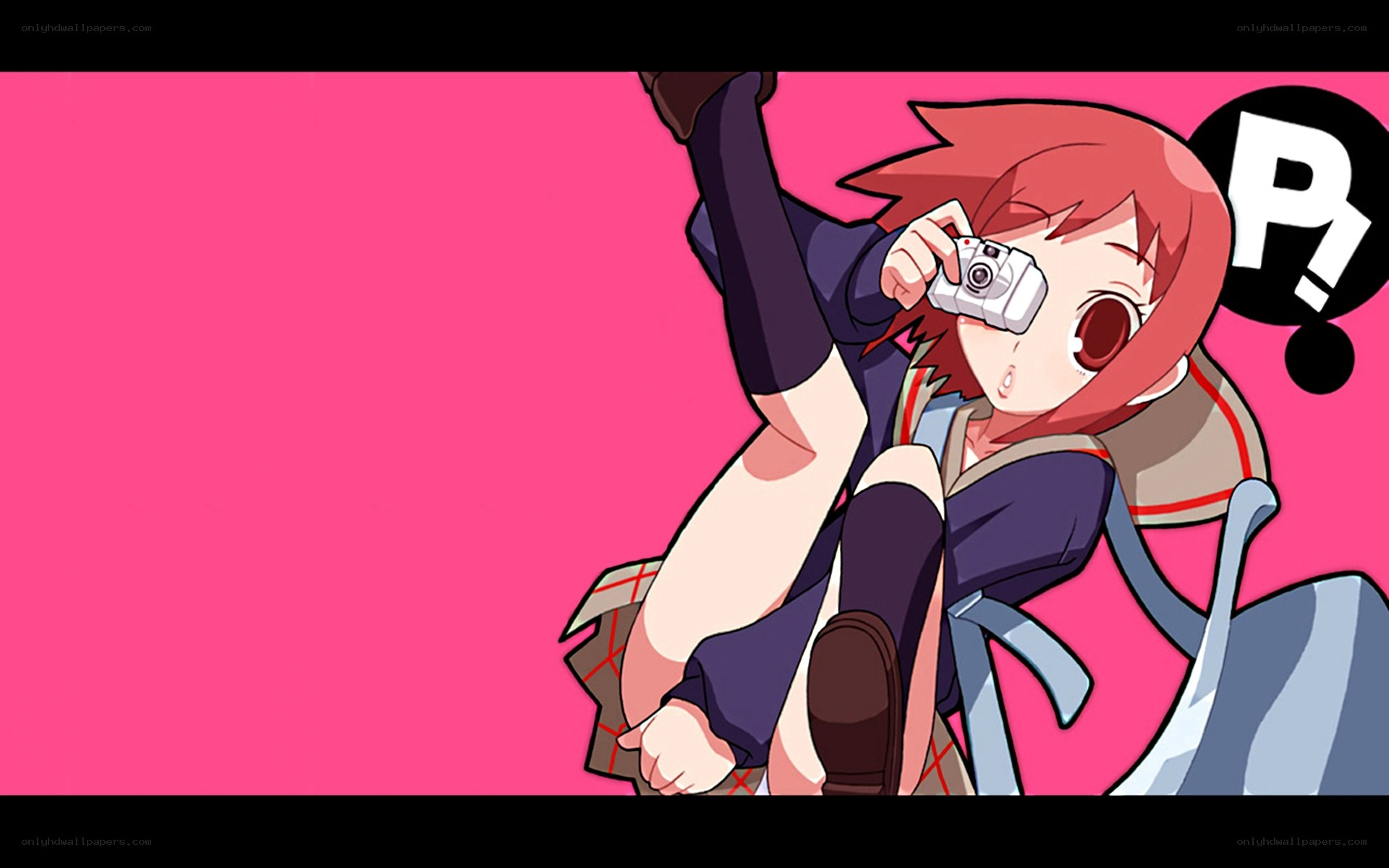 anime girl with camera