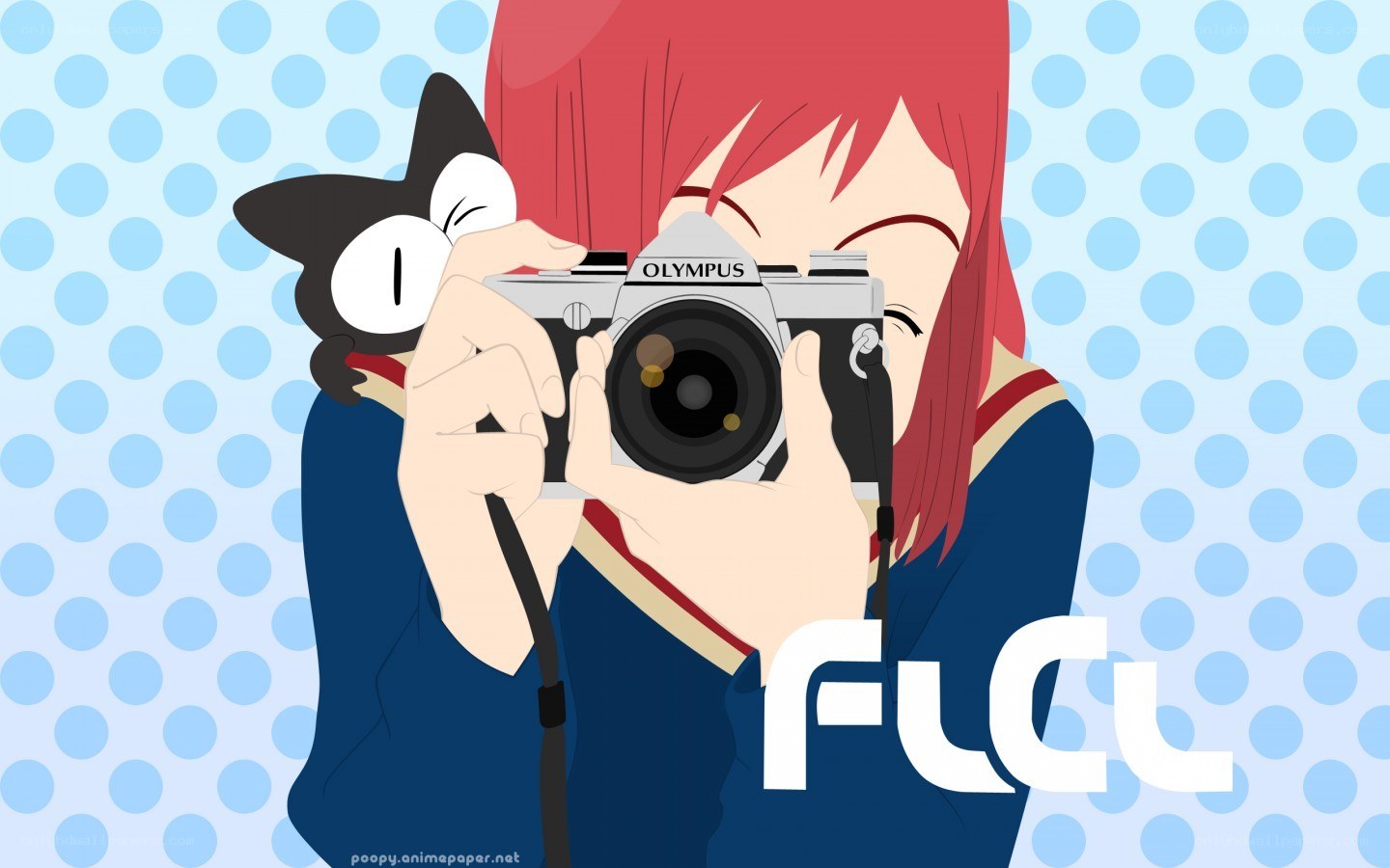 anime girl with camera