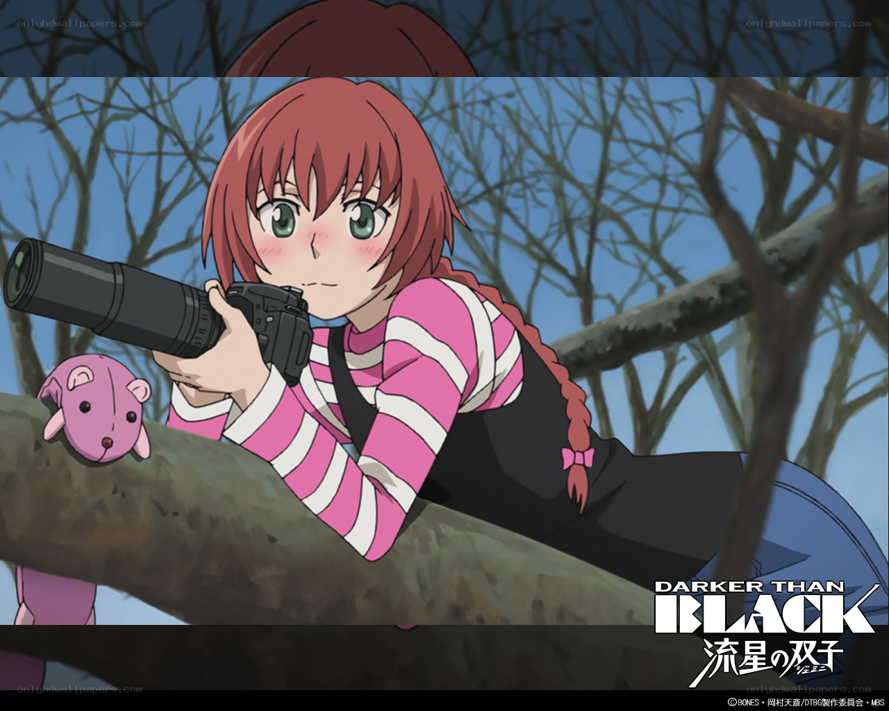 anime girl with camera