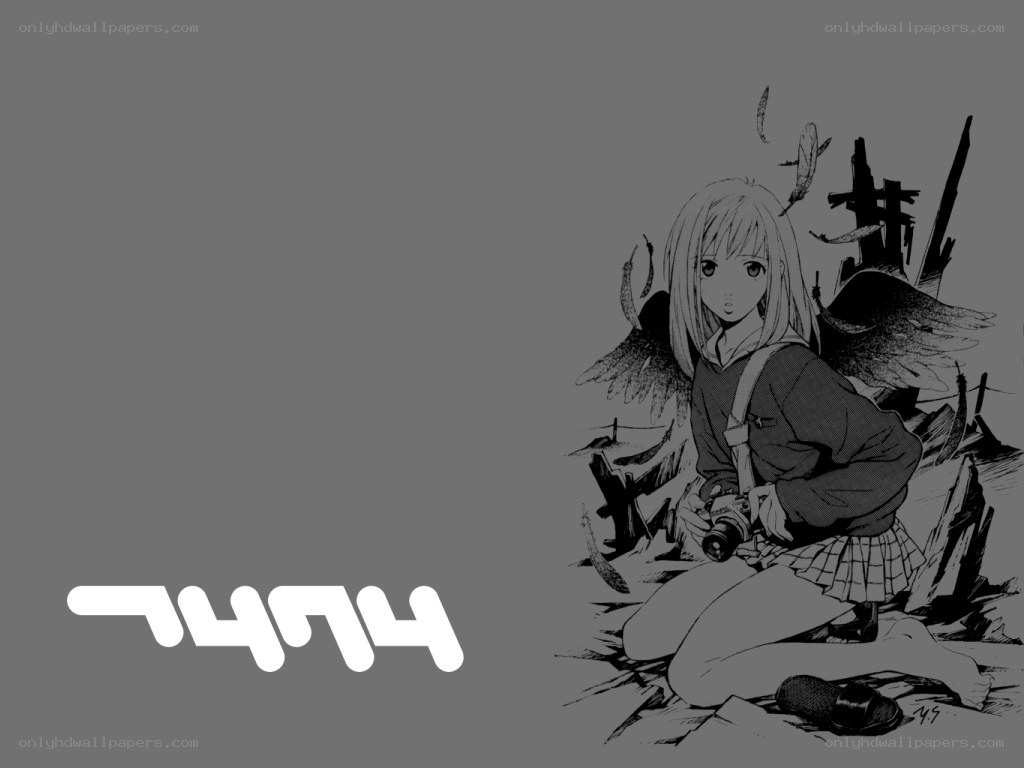 anime girl with camera
