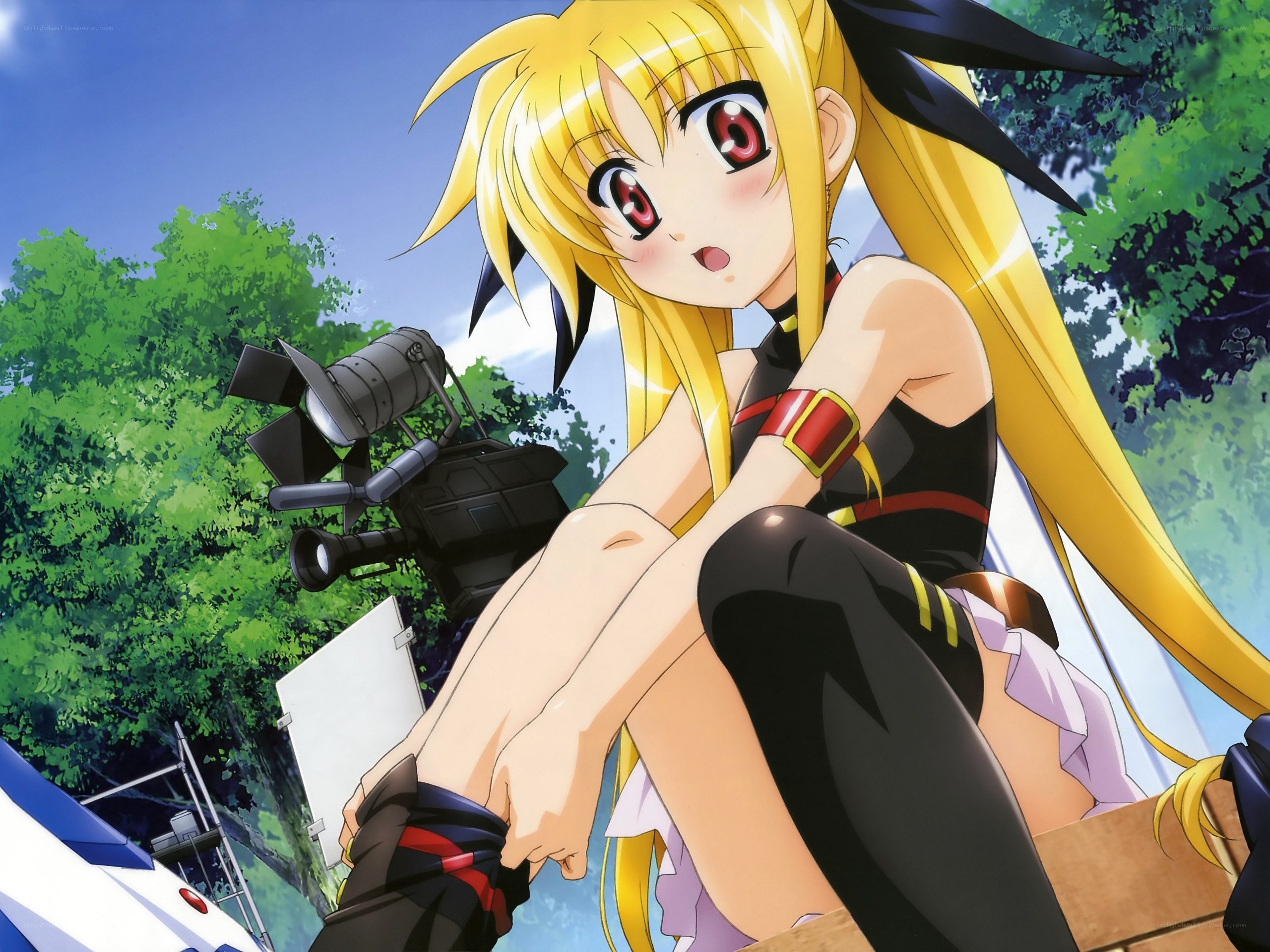 anime girl with camera