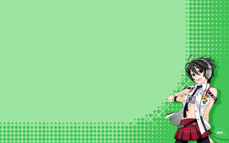 anime girl with camera
