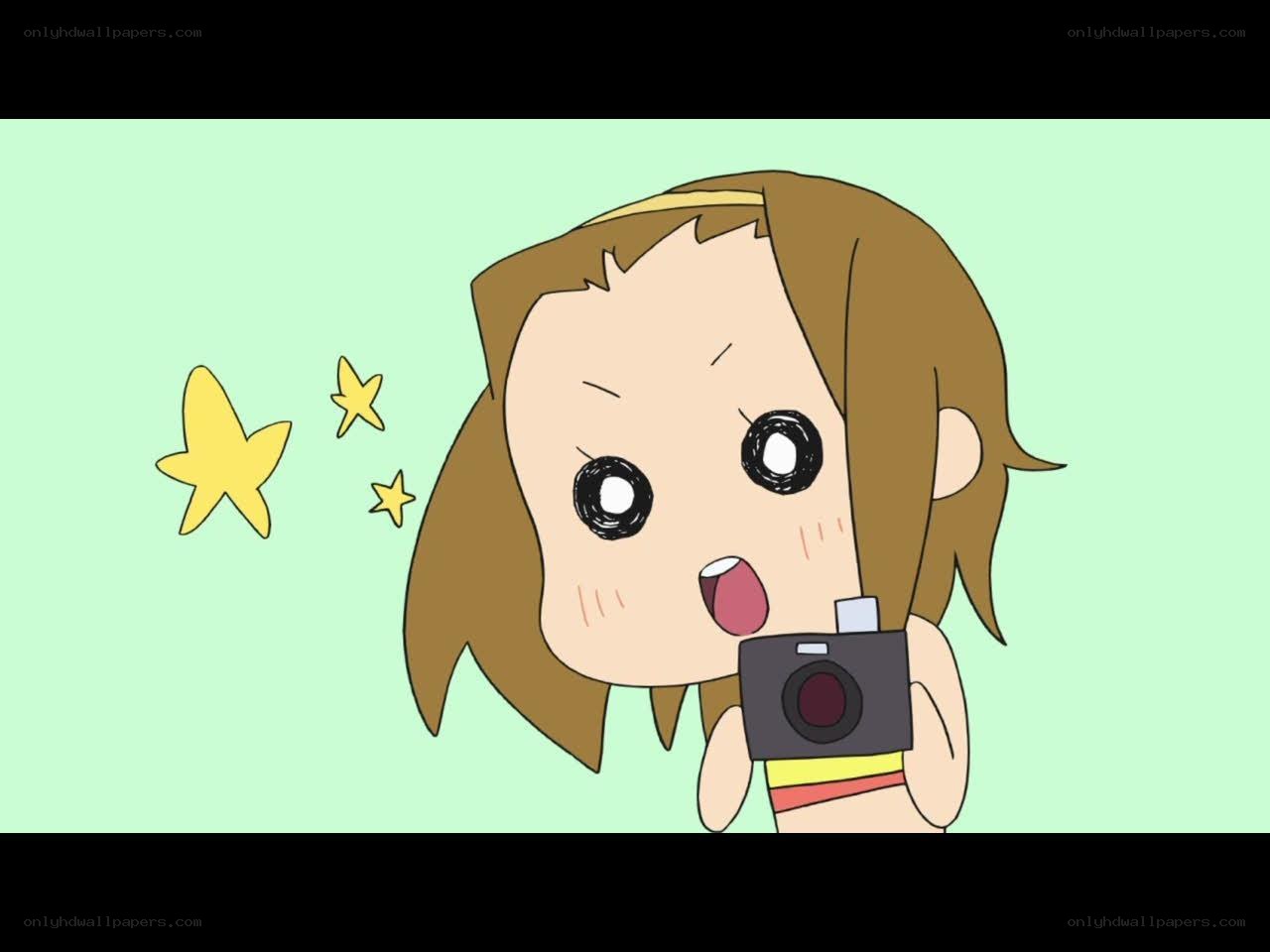 anime girl with camera