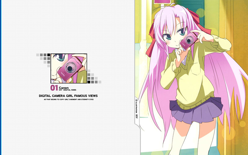 anime girl with camera