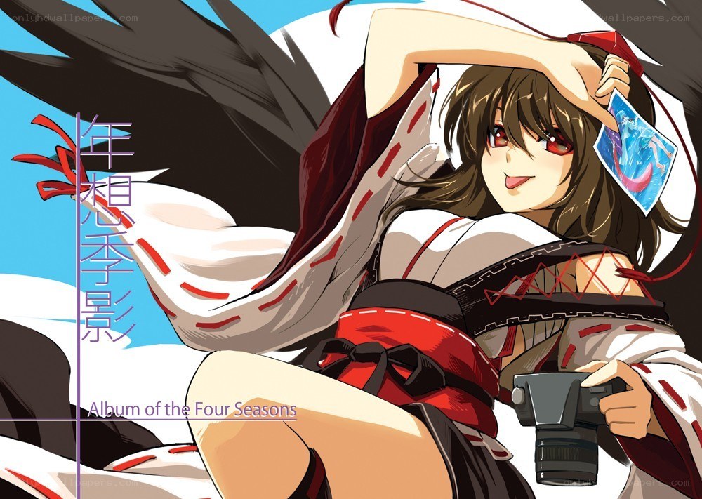 Anime girl with camera