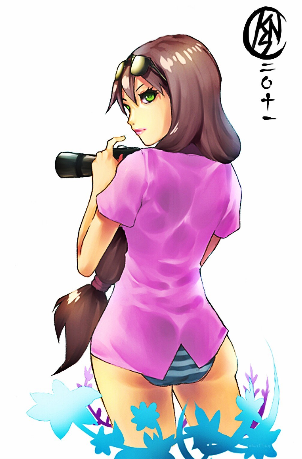anime girl with camera