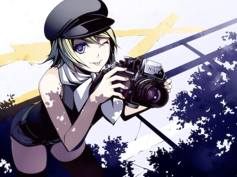 Anime girl with camera