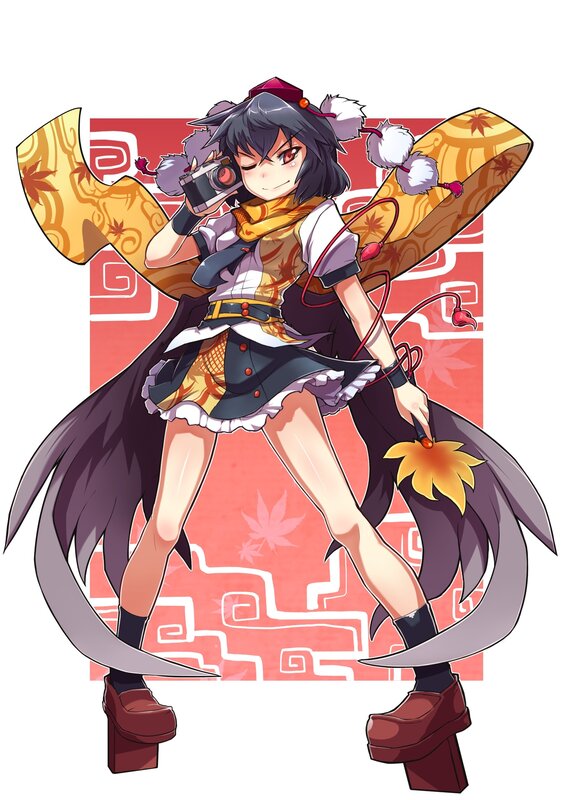 anime girl with camera