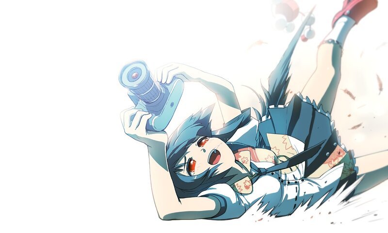 anime girl with camera