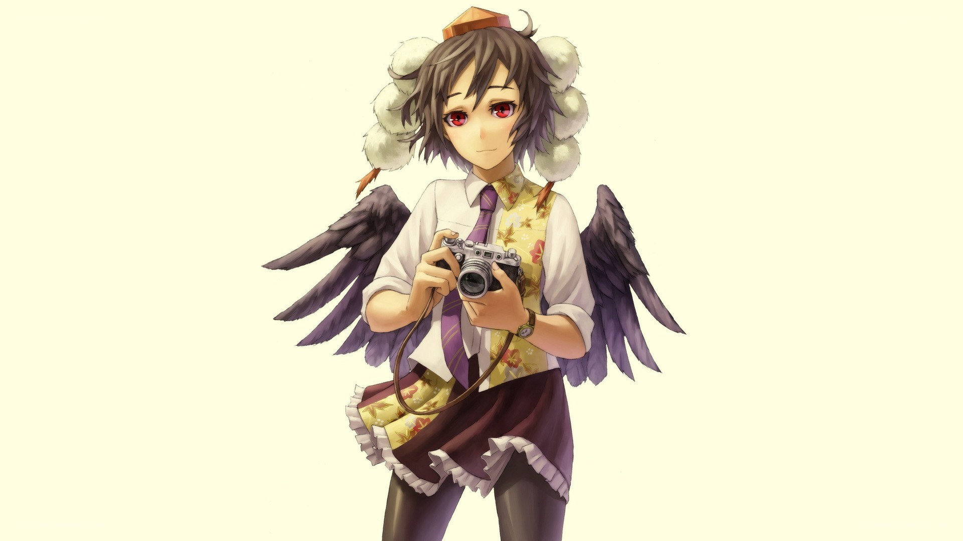 anime girl with camera