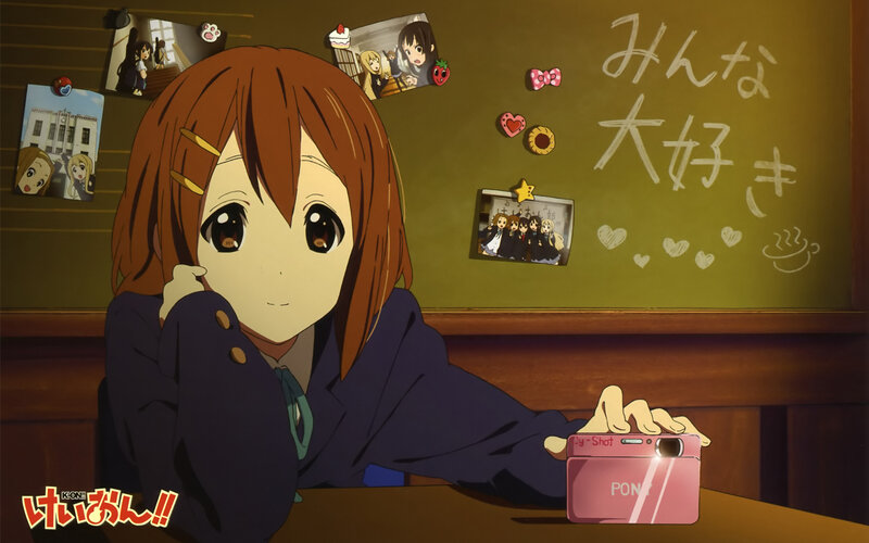 Anime Girl with Camera — Brown