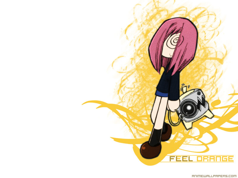 Anime Girl with Camera — Yellow, Playful, Manga