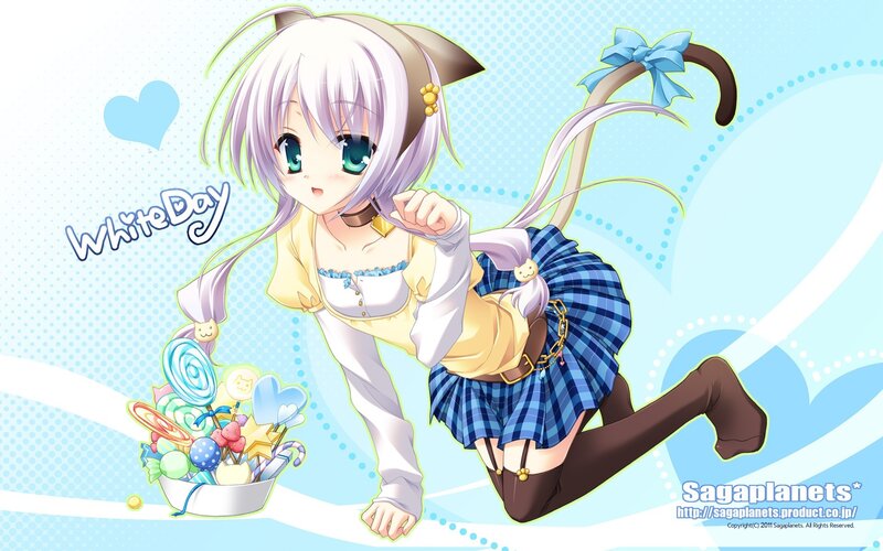 anime girl with candy