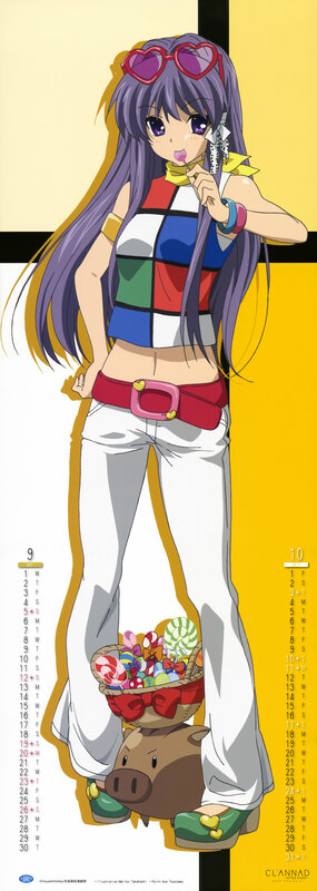 anime girl with candy basket