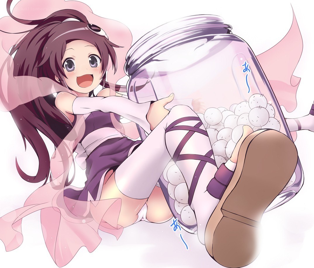 anime girl with candy jar