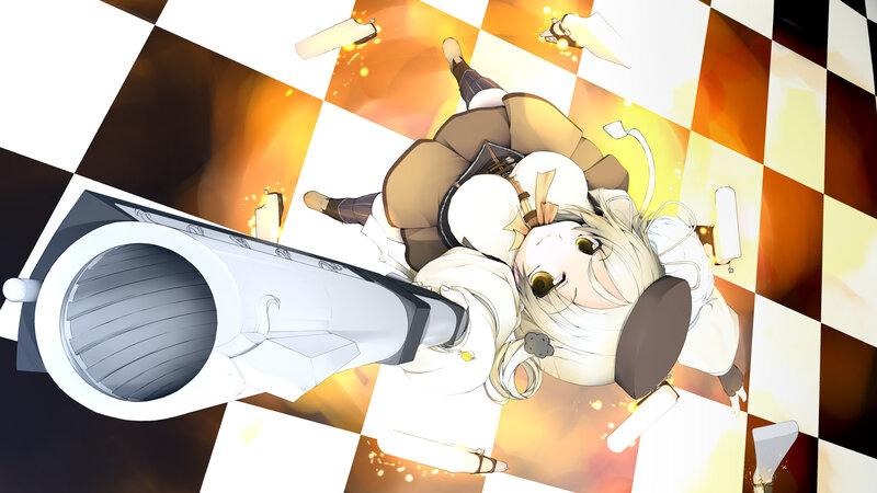 Anime girl with cannon