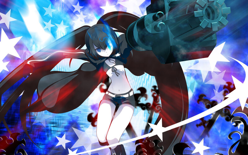 Anime Girl with Cannon — Blue, Dramatic