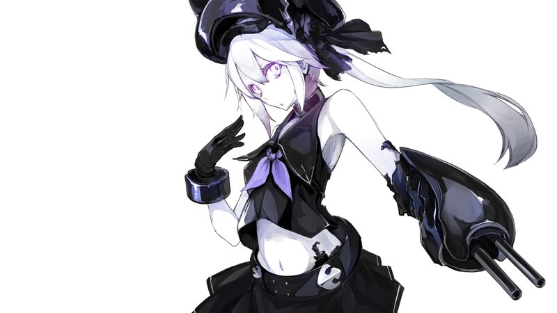Anime Girl with Cannons — Black