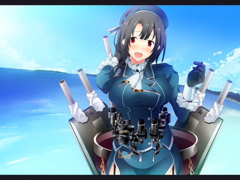 Anime Girl with Cannons — Blue