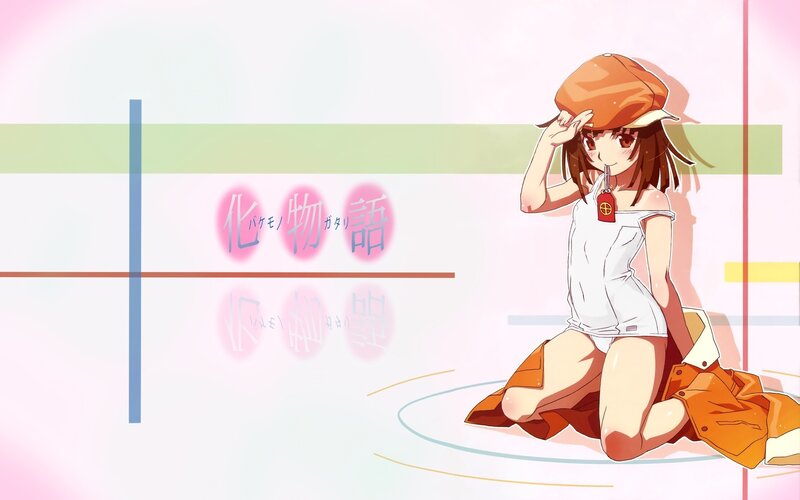 Anime girl with cap and tag
