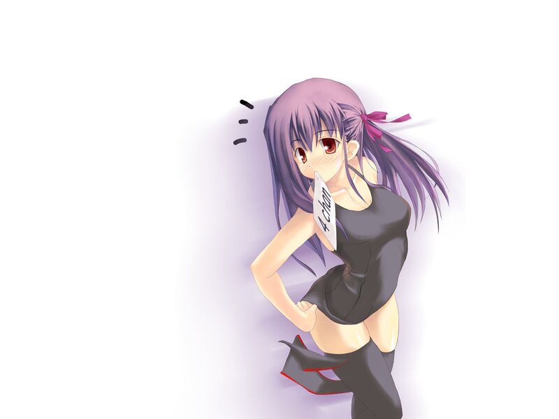 anime girl with card