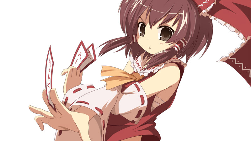 anime girl with cards