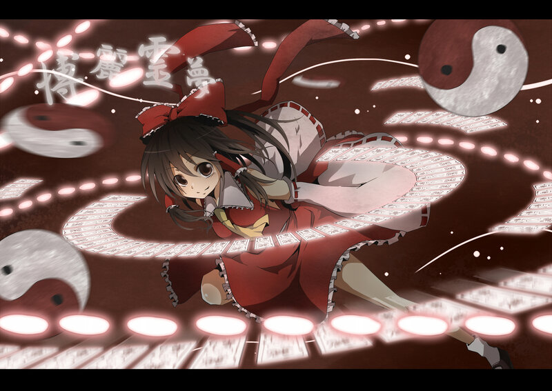 Anime Girl with Cards — Red