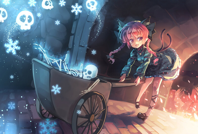 Anime Girl with Cart