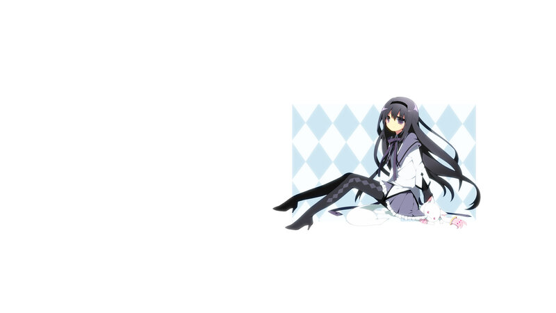 anime girl with cat