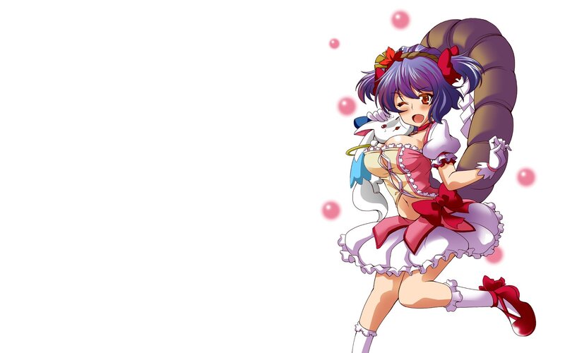 anime girl with cat