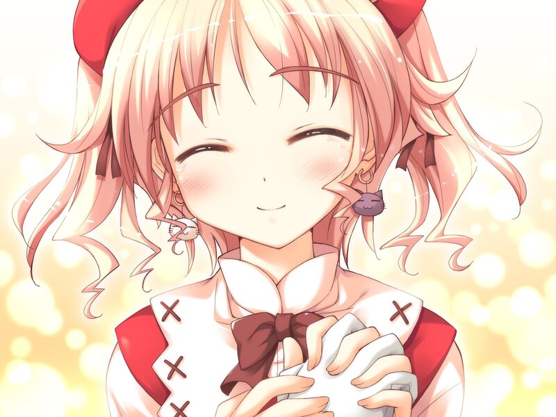 anime girl with cat earrings