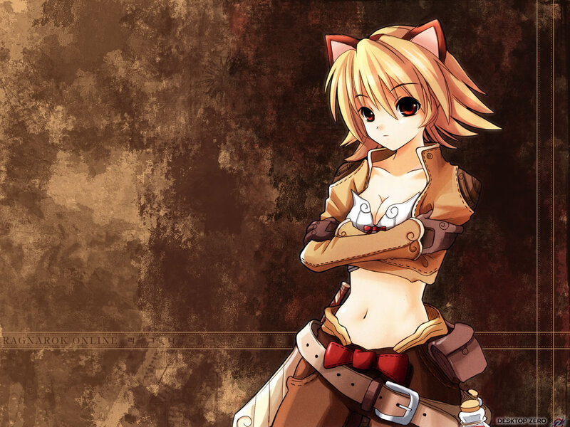 anime girl with cat ears