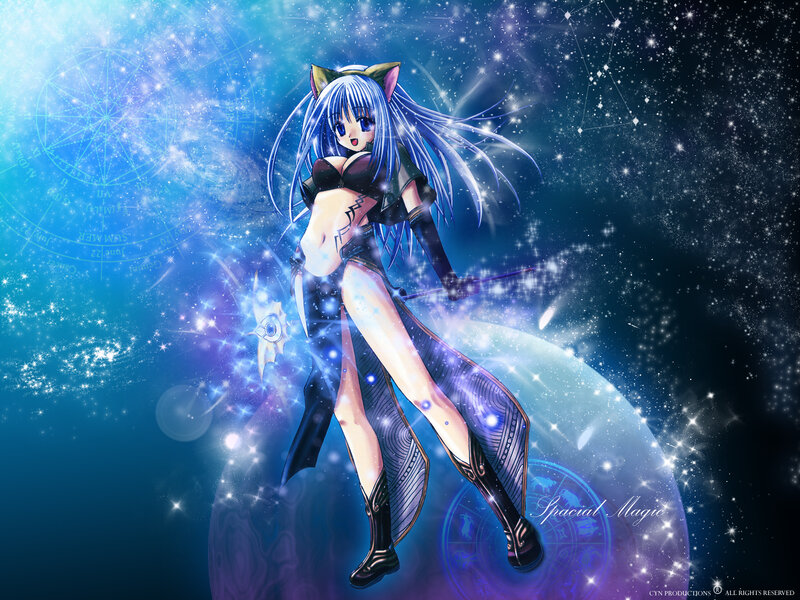 anime girl with cat ears