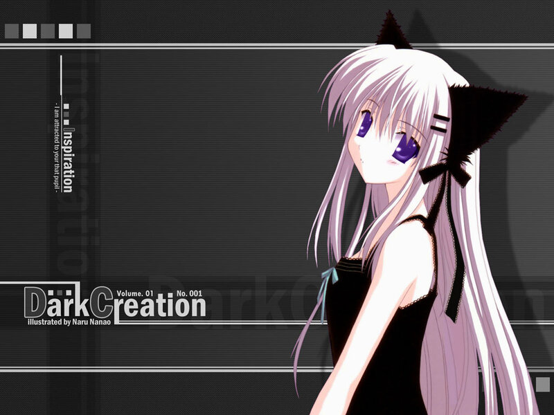 anime girl with cat ears