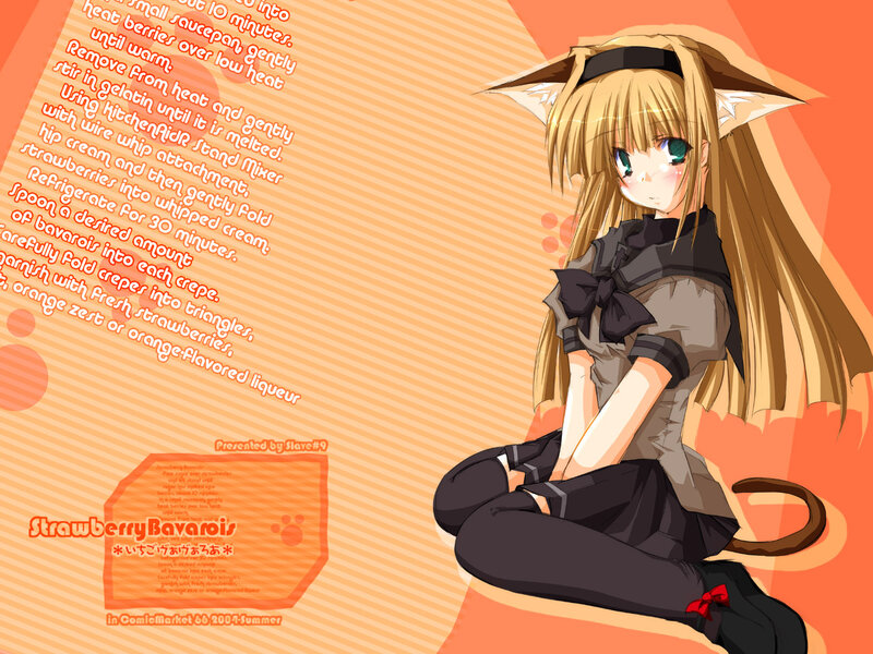 anime girl with cat ears