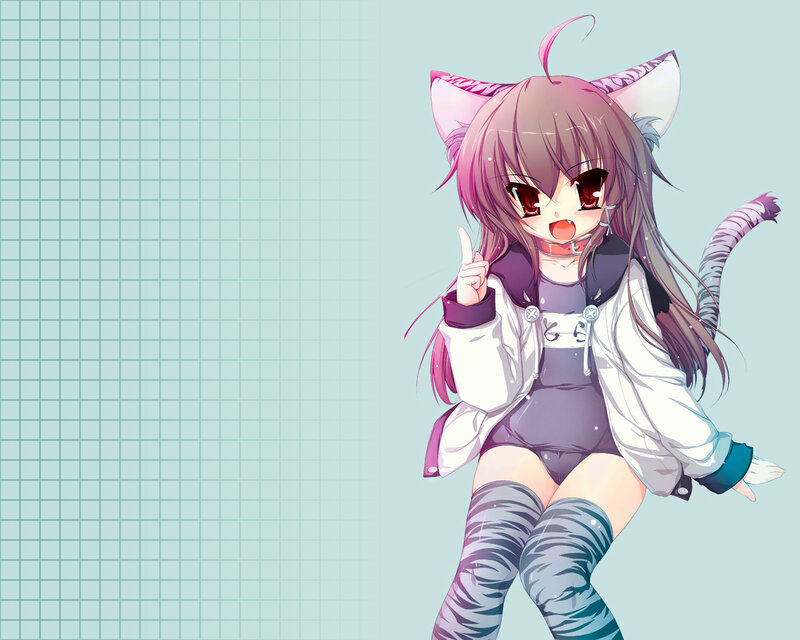 anime girl with cat ears