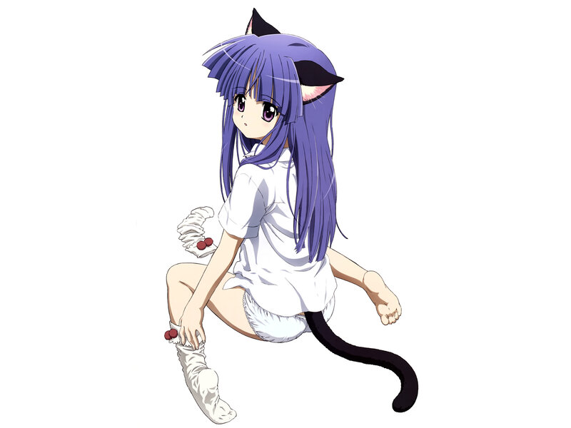 anime girl with cat ears