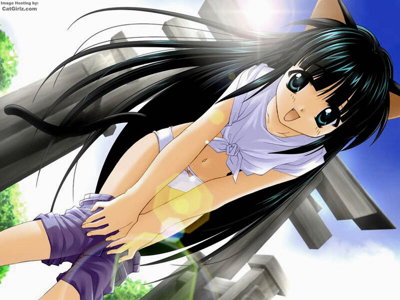 anime girl with cat ears