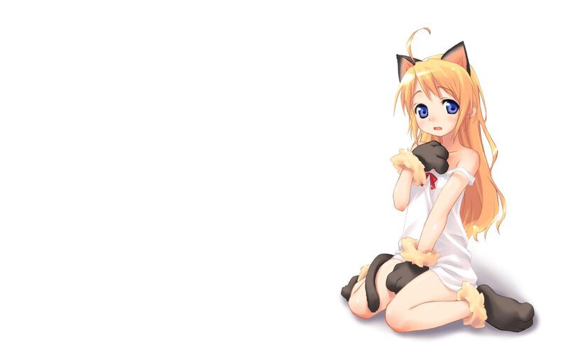 anime girl with cat ears