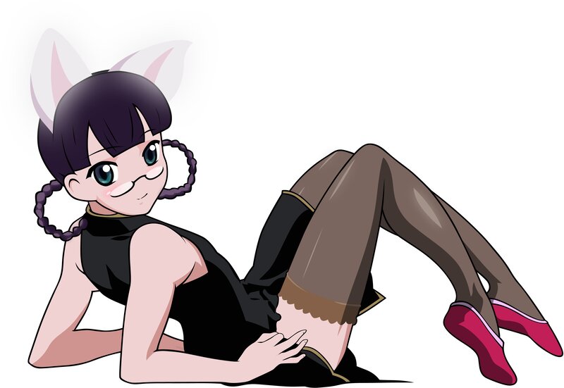 anime girl with cat ears
