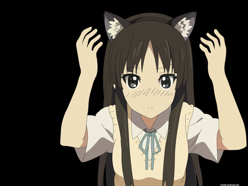 anime girl with cat ears
